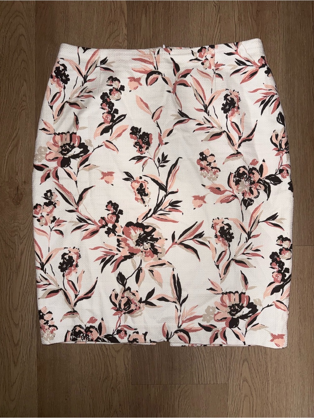 White House Black Market floral midi skirt